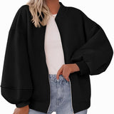 Matilde | Sweatshirt com Fecho e Manga Comprida