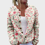 Leonor - Cardigan Floral de Outono