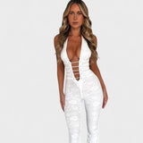 Rita - Macacão com Decote Profundo