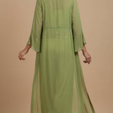 Helena | Conjunto de Cetim 3 Peças com Cardigã Fluido