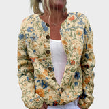 Leonor - Cardigan Floral de Outono