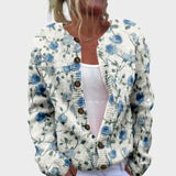 Leonor - Cardigan Floral de Outono