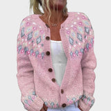 Leonor - Cardigan Floral de Outono