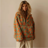 Sofia | Casaco Polar com Lapela e Fecho Frontal