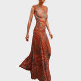 Fabiana - Body Elegante com Saia Comprida