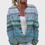 Leonor - Cardigan Floral de Outono