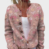 Leonor - Cardigan Floral de Outono