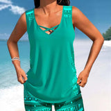 Márcia - Tankini com estampado geométrico