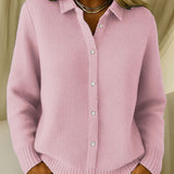 Eva | Clássico Cardigan de Malha com Botões