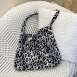 Leonor | Mala Feminina Casual com Padrão Leopardo