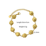 Marisol | Pulseira Dourada com Conchas