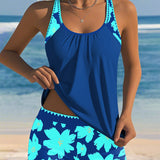 Mariana - Tankini sem mangas com decote em U