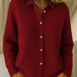 Eva | Clássico Cardigan de Malha com Botões