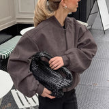 Helena | Casaco Bomber de Camurça com Manga Comprida