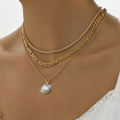 Camila | Colar Multicamadas com Pendente