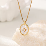 Madalena | Colar Madrepérola Dourado