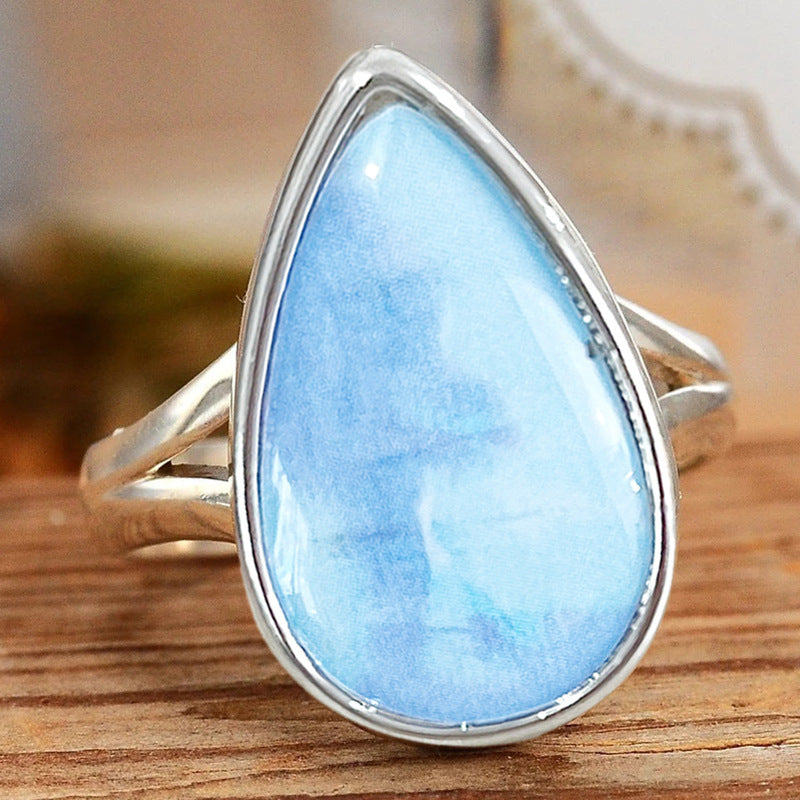 Aurora | Anel Gota Azul