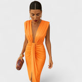 Júlia - Vestido de Decote Aberto