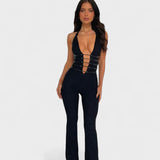 Rita - Macacão com Decote Profundo