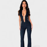 Rita - Macacão com Decote Profundo