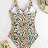 Luísa - Fato de banho com decote halter floral