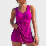 Andreia - Conjunto de fato de banho de duas peças com saia