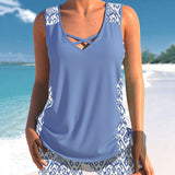 Márcia - Tankini com estampado geométrico