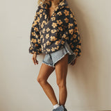 Sofia | Casaco Polar com Lapela e Fecho Frontal