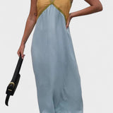 Lara - Vestido Comprido Bicolor