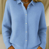 Eva | Clássico Cardigan de Malha com Botões