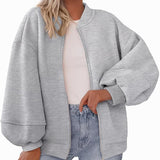 Matilde | Sweatshirt com Fecho e Manga Comprida