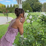 Leonor | Vestido Plissado com Folhos Elegante