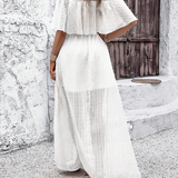 Beatriz - Vestido maxi com ombros à mostra