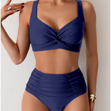 Fátima - Biquíni em tecido com pregas