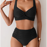 Fátima - Biquíni em tecido com pregas