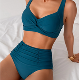 Fátima - Biquíni em tecido com pregas