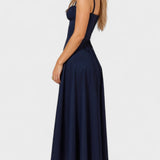 Carolina - Vestido Floral com Corpete Ajustado