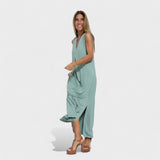 Filipa - Colete + Vestido Longo com Decote em V