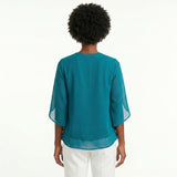 Francisca | Blusa com Mangas de Folhos
