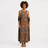 Rafaela – Vestido longo elegante com casaco a condizer