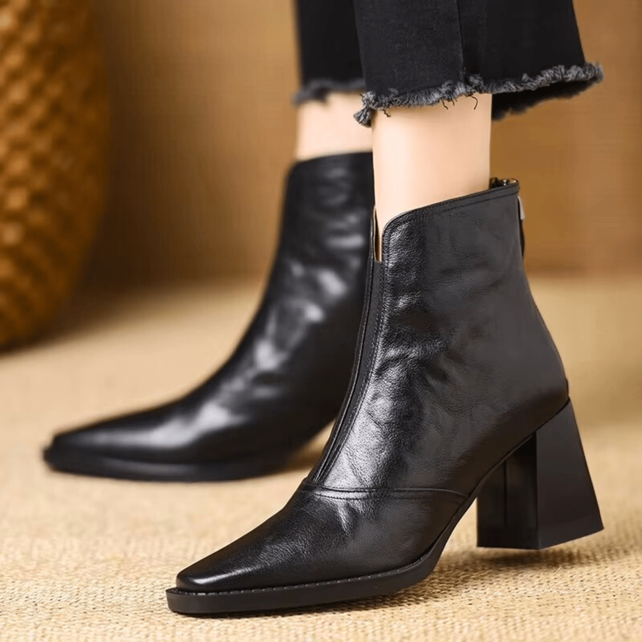 Cláudia | Botins de Luxo com Salto Médio